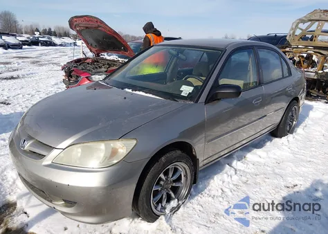 2004 Honda Civic Lx z USA, uszkodzony, nr VIN 2HGES16504H562864